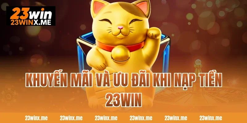 Khuyến mãi và ưu đãi khi nạp tiền 23WIN