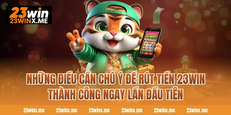 Những điều cần chú ý để rút tiền 23WIN thành công ngay lần đầu tiên